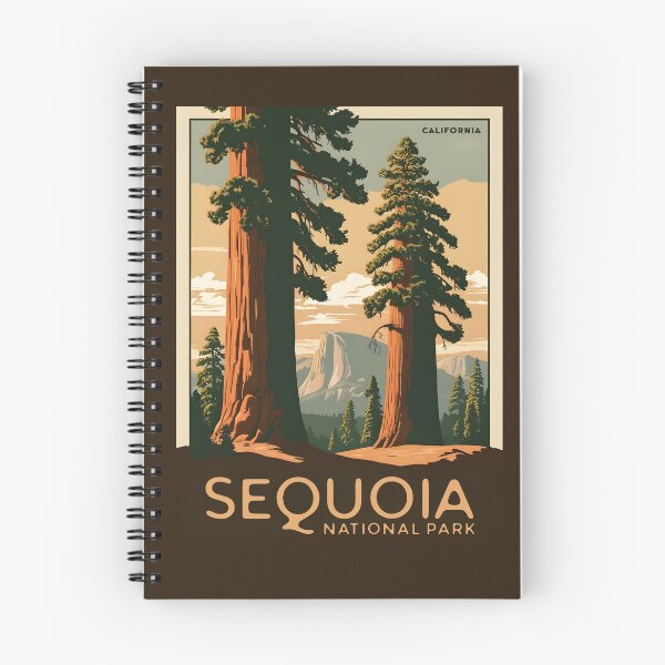 Item preview, A Vintage Travel Art of the Sequoia National Park - California - US  designed and sold by GoodOldVintage.