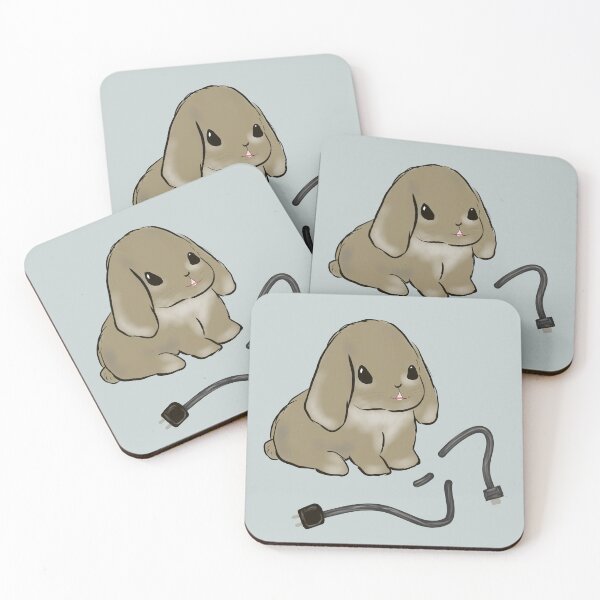 Item preview, Bad rabbit bites through cell phone cable designed and sold by LiskoDesign.