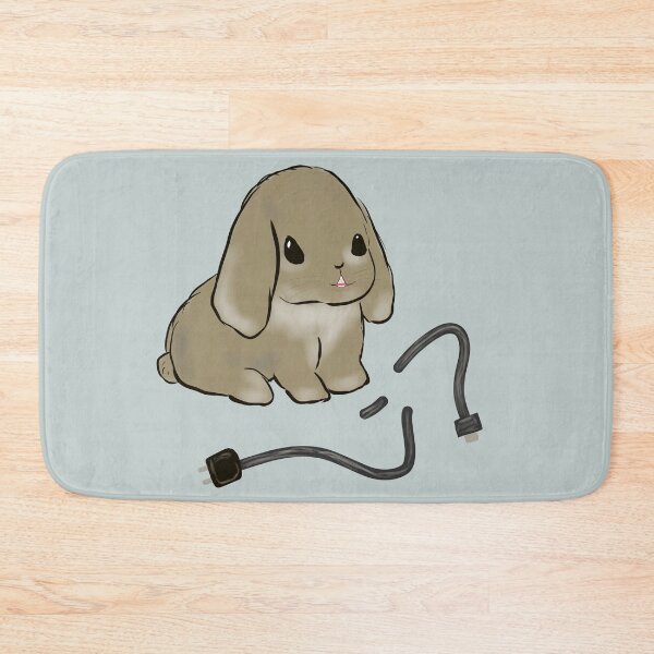 Item preview, Bad rabbit bites through cell phone cable designed and sold by LiskoDesign.