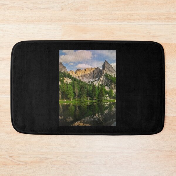 Item preview, Serene Landscape with a Calm Lake Mountain and Trees designed and sold by miraaavikko.
