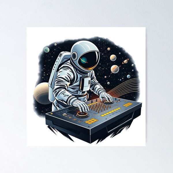 Item preview, Cosmic Sound Astronaut DJ Cosmic Beats designed and sold by latelierdechris.
