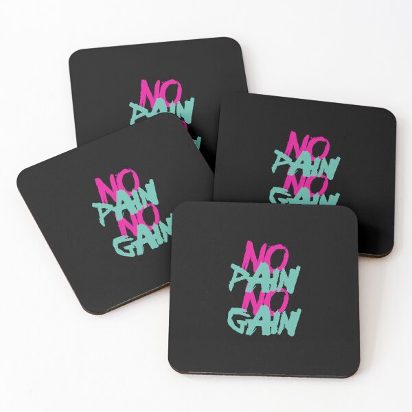 Item preview, No Pain No Gain Motivational Gym Quote – Fitness Workout Inspiration Design designed and sold by typoinspired.