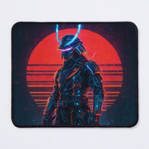 Item preview, Samurai silhouette neon style designed and sold by ShenGha-design.