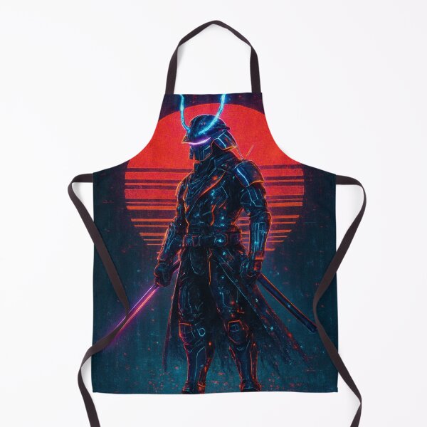 Item preview, Samurai silhouette neon style designed and sold by ShenGha-design.