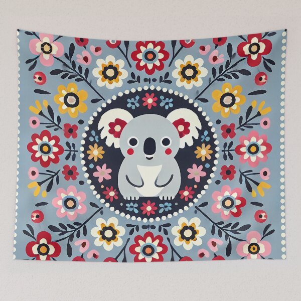 Item preview, Cute Baby Koala - Scandinavian Folk Art by heidiannemorris © designed and sold by FOLK ART FUSION by heidiannemorris.