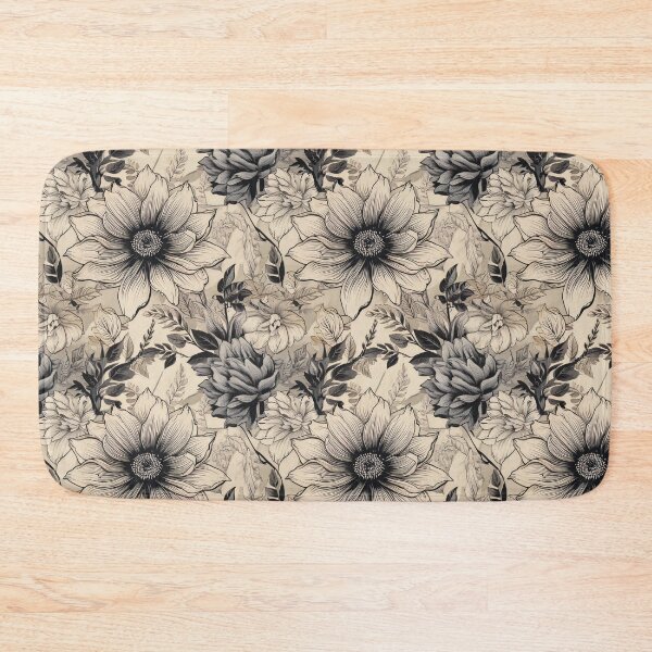 Item preview, Floral outline pattern designed and sold by Designbes.