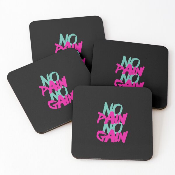 Item preview, No Pain No Gain Motivational Gym Quote – Fitness Workout Inspiration Design designed and sold by typoinspired.