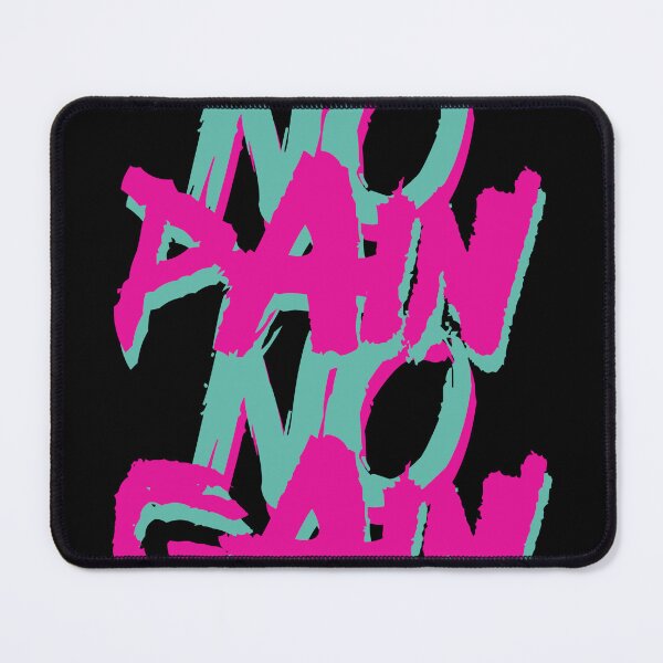 Item preview, No Pain No Gain Motivational Gym Quote – Fitness Workout Inspiration Design designed and sold by typoinspired.