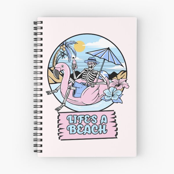 Item preview, Skeleton on Flamingo Float Retro Beach Vibes designed and sold by rdxart.