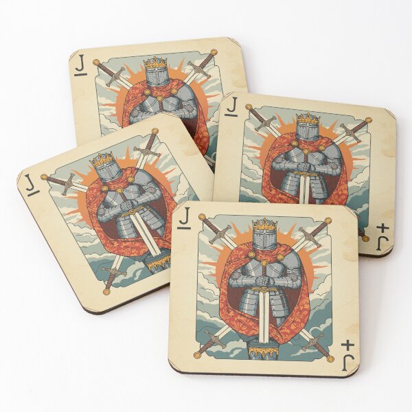 Item preview, Knight King Playing Card – Vintage Fantasy Medieval Design designed and sold by -DEEWOLF-.