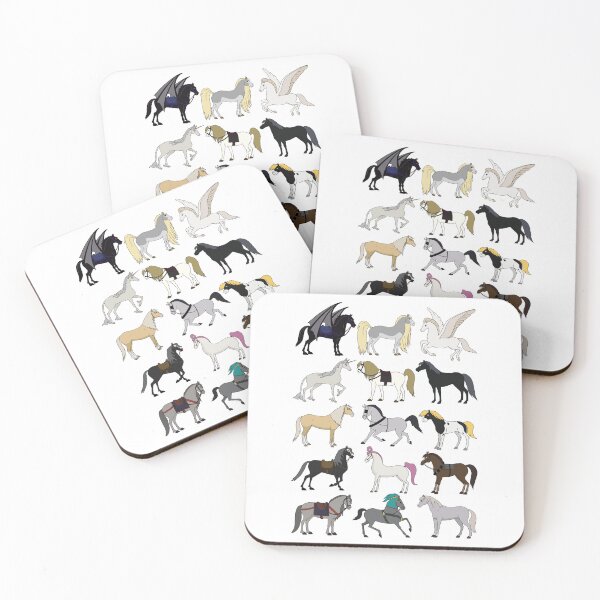 Item preview, horse cartoons,  animated horses designed and sold by Jumty13.