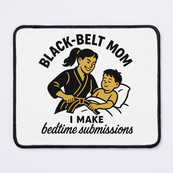 Item preview, Black Belt Mom Bedtime Submissions - Brazilian Jiu Jitsu Mother's Day Gift designed and sold by deathbygrapplin.