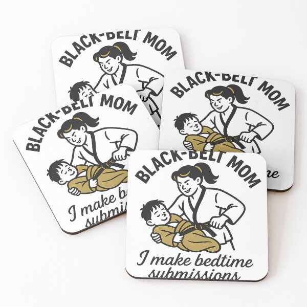 Item preview, Black Belt Mom Bedtime Submissions - BJJ Mom Club Gift designed and sold by deathbygrapplin.
