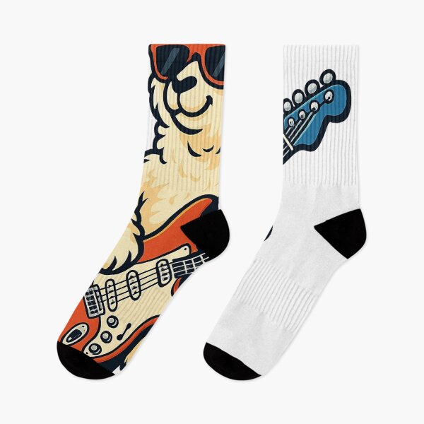 Item preview, Cool Llama Guitarist | Minimal Rock Animal Art designed and sold by Ironzoulz.