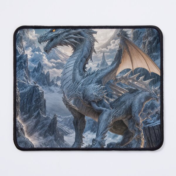 Item preview, silver dragon in the moonlight designed and sold by TheDrunk.