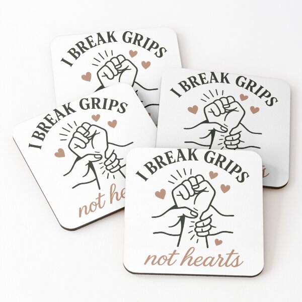Item preview, I Break Grips Not Hearts BJJ Mom Shirts designed and sold by deathbygrapplin.