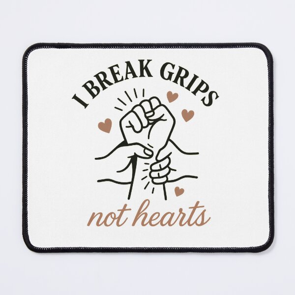 Item preview, I Break Grips Not Hearts BJJ Mom Shirts designed and sold by deathbygrapplin.