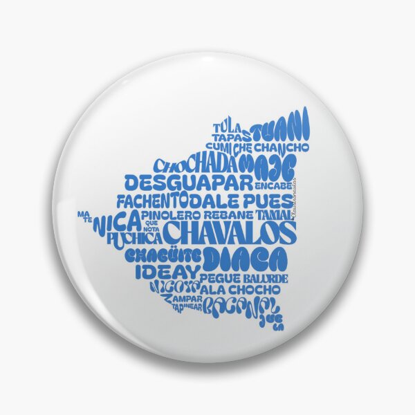 Item preview, Map Of Nicaragua With Nicaraguan Words designed and sold by Claustronautas.