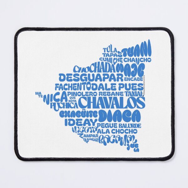 Item preview, Map Of Nicaragua With Nicaraguan Words designed and sold by Claustronautas.
