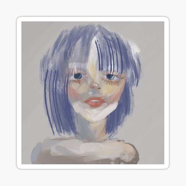 Item preview, girl with the painted face designed and sold by MochiMelon.