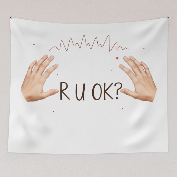 Item preview, R U OK? Mental Health Awareness designed and sold by latelierdechris.