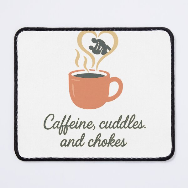 Item preview, Caffeine Cuddles and Chokes BJJ Mom Shirts designed and sold by deathbygrapplin.