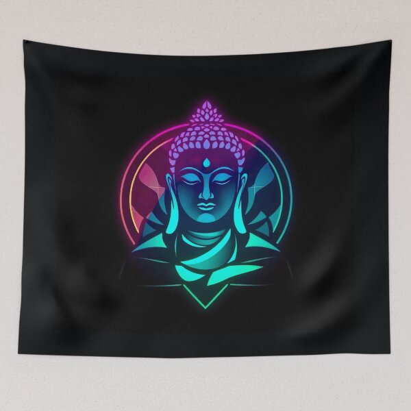 Item preview, Lord Budha in florescent shapes designed and sold by UmagineArts.