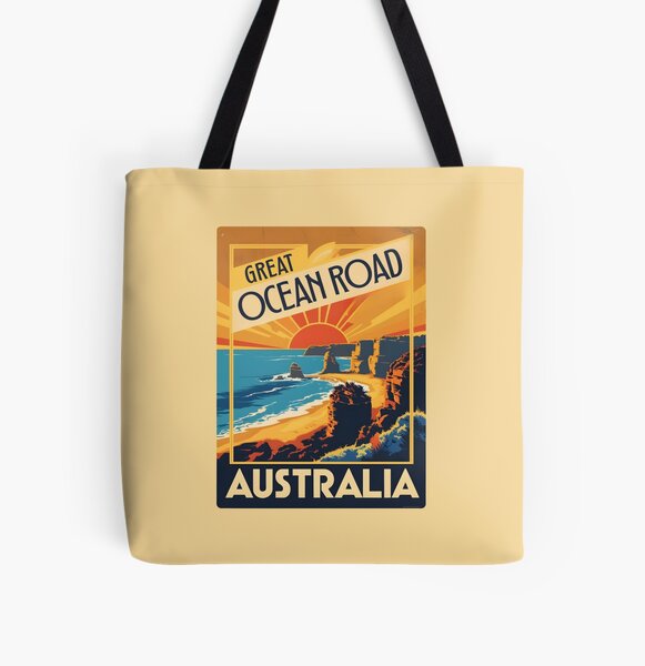 Item preview, A Vintage Travel Art of the Great Ocean Road - Australia designed and sold by GoodOldVintage.