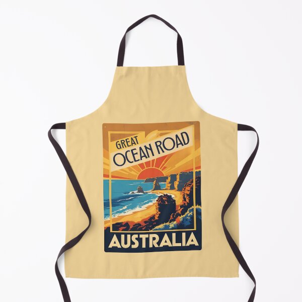 Item preview, A Vintage Travel Art of the Great Ocean Road - Australia designed and sold by GoodOldVintage.