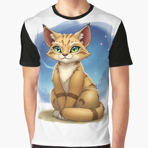 Vista previa del artículo con la obra «Loth-Cat bajo el cielo estrellado», diseñado y vendido por latelierdechris.