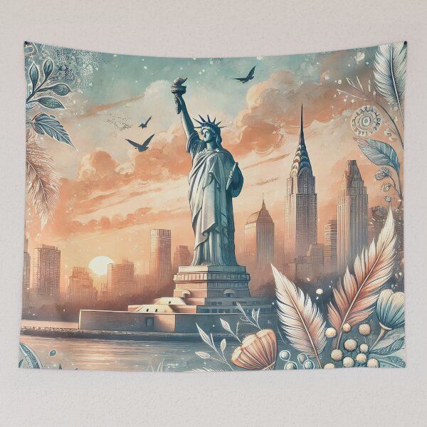 Item preview, Patterns - World Landmarks Statue of Liberty designed and sold by BreezyDawnDesigns.
