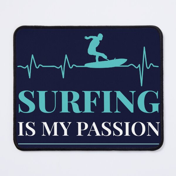 Item preview, Surfing is My Passion Heartbeat with Para Surfer Silhouette designed and sold by Shiraufa.