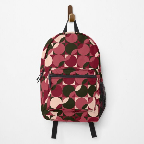 Item preview, midcentury bold circles (cherry cream) designed and sold by quinnhopp.