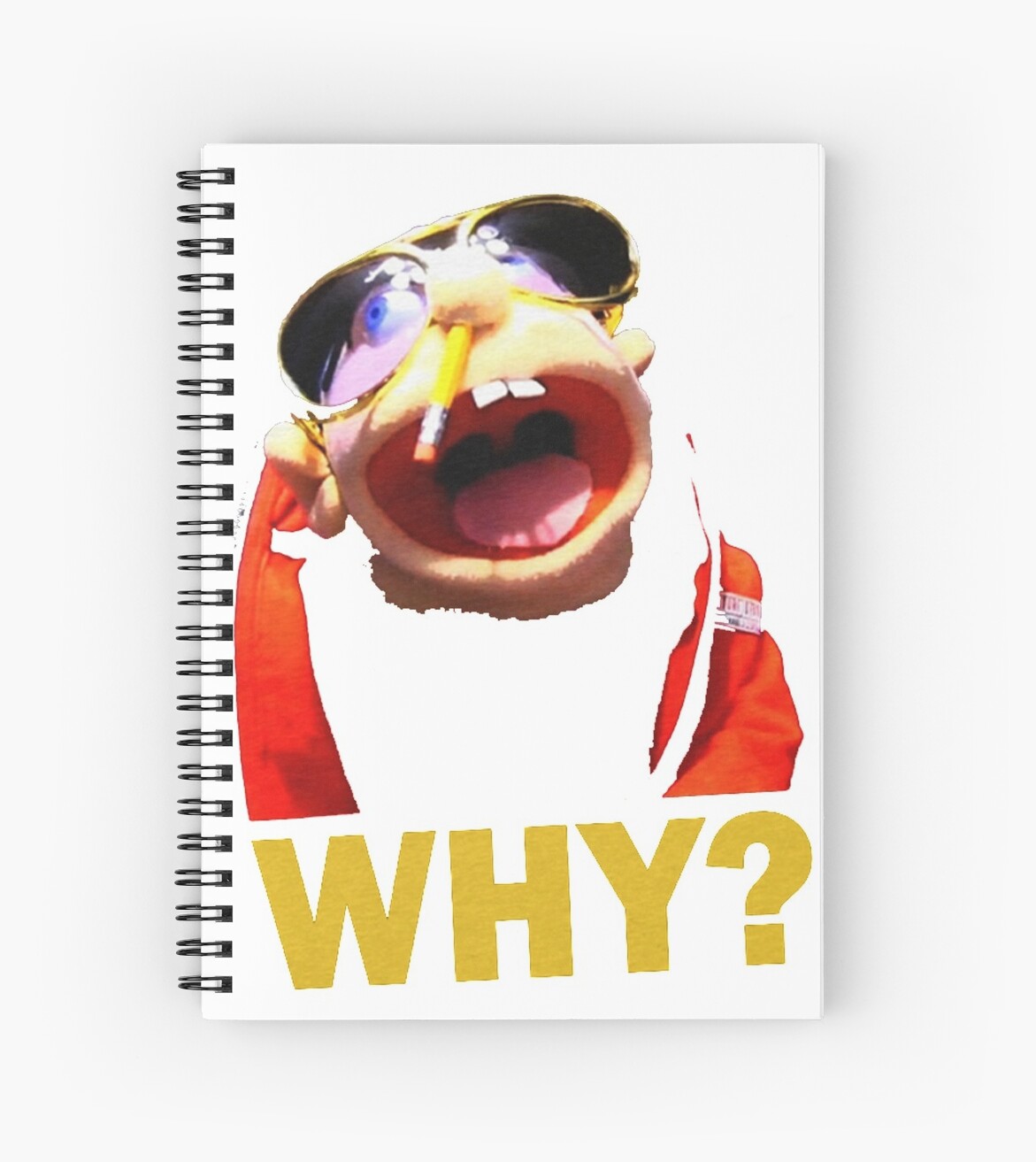 super mario logan jeffy the rapper spiral notebooks by kobegoat