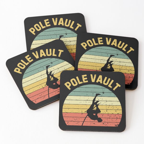 Item preview, Pole Vault Retro Sunset Pole Vaulter Silhouette designed and sold by StrideSuccess.