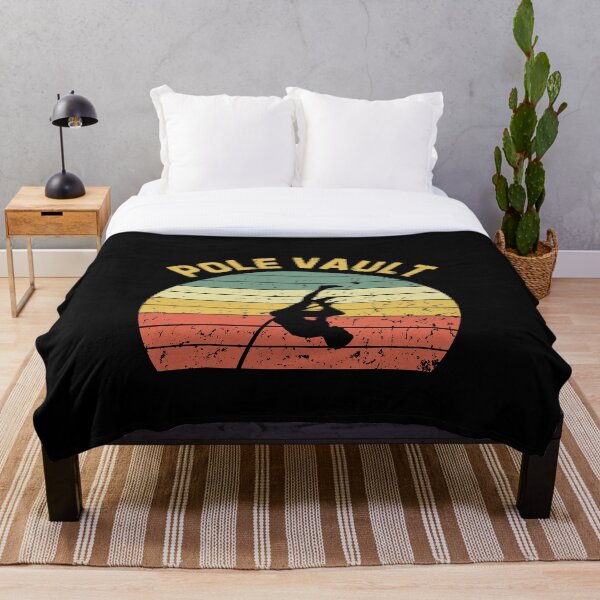 Item preview, Pole Vault Retro Sunset Pole Vaulter Silhouette designed and sold by StrideSuccess.