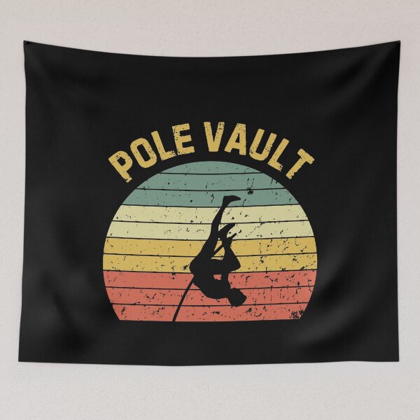 Item preview, Pole Vault Retro Sunset Pole Vaulter Silhouette designed and sold by StrideSuccess.