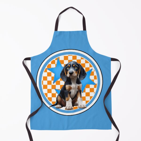 Item preview, Tennessee Orange Tri-Star Blue with Bluetick Puppy named Pouter designed and sold by Pickle Wicked Designs.