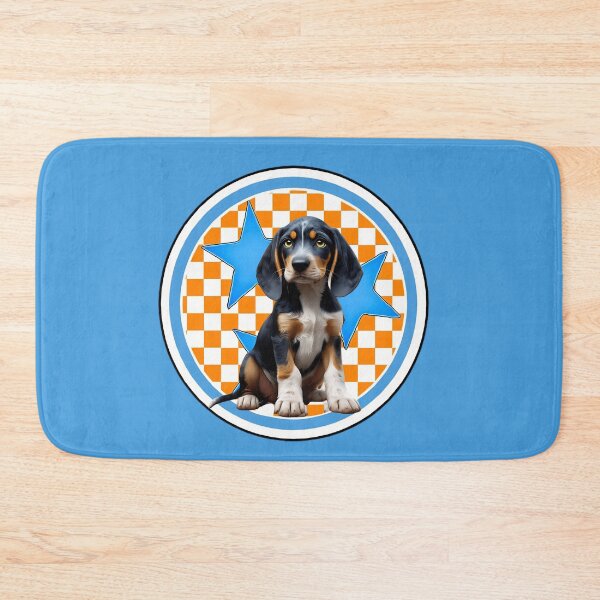 Item preview, Tennessee Orange Tri-Star Blue with Bluetick Puppy named Pouter designed and sold by Pickle Wicked Designs.