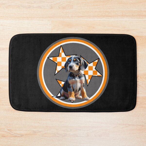 Item preview, Tennessee Orange Tri-Star with Bluetick Puppy named Peyton designed and sold by Pickle Wicked Designs.