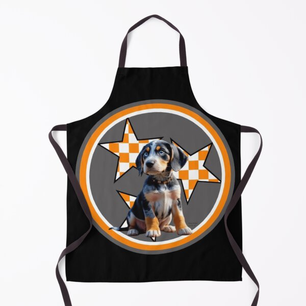 Item preview, Tennessee Orange Tri-Star with Bluetick Puppy named Peyton designed and sold by Pickle Wicked Designs.