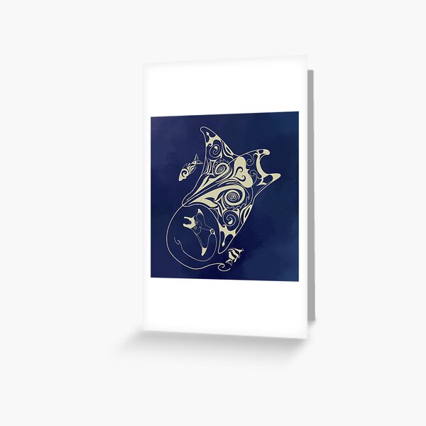 Item preview, Pastel deep sea Manta Ray designed and sold by ArtbyLysshev.