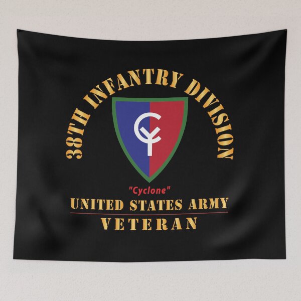 Item preview, Army - SSI - 38th Infantry Division - Cyclone - US Army Veteran X 300 designed and sold by Military Insignia Products.