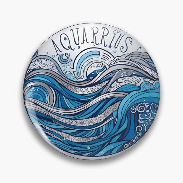 Item preview, Zodiacal Pattern - Aquarius designed and sold by PatronesKawai.
