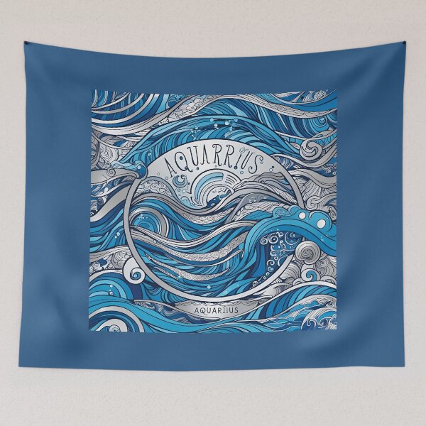 Item preview, Zodiacal Pattern - Aquarius designed and sold by PatronesKawai.