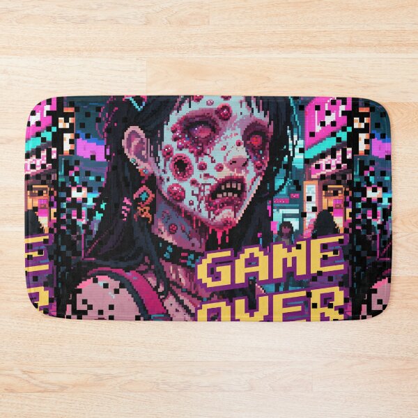 Item preview, Game Over (pixel zombie) designed and sold by Black Wolf Style.