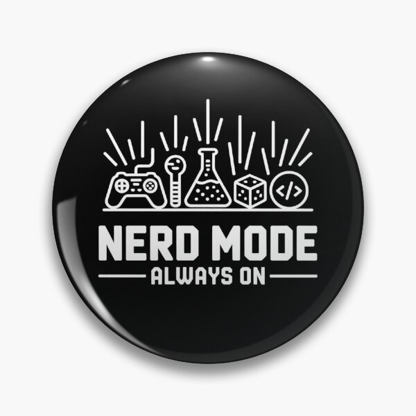 Item preview, Nerd Mode Always On Gaming Science Coding Icons Geek Life designed and sold by Taans-Creation.