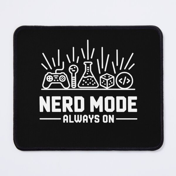 Item preview, Nerd Mode Always On Gaming Science Coding Icons Geek Life designed and sold by Taans-Creation.