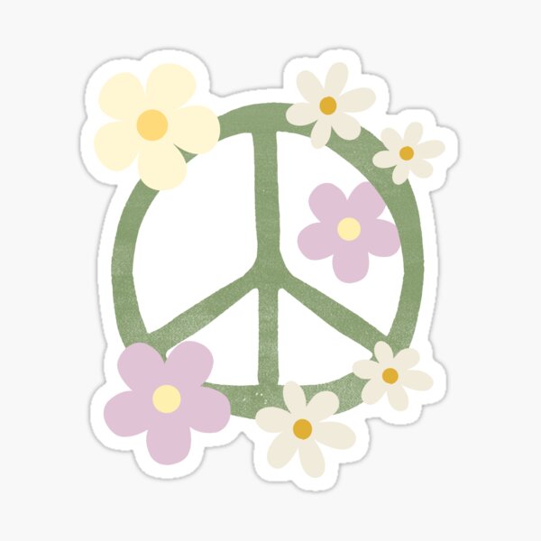 Item preview, peace flower designed and sold by BoldBloomStudio.