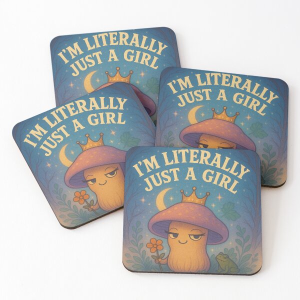 Item preview, Just a Girl Mushroom designed and sold by WanderingGrove.